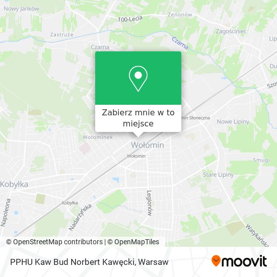 Mapa PPHU Kaw Bud Norbert Kawęcki