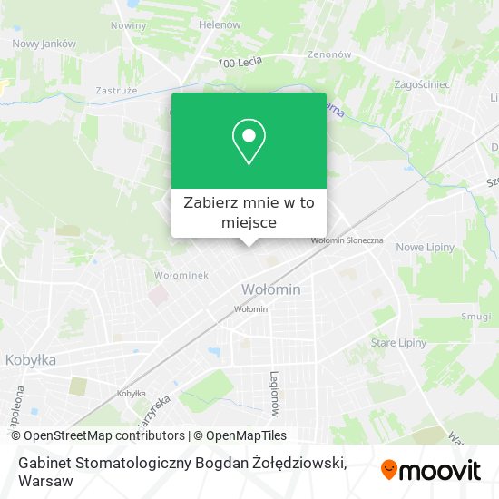 Mapa Gabinet Stomatologiczny Bogdan Żołędziowski