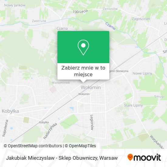 Mapa Jakubiak Mieczyslaw - Sklep Obuwniczy