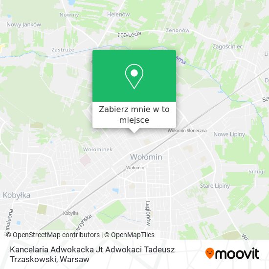 Mapa Kancelaria Adwokacka Jt Adwokaci Tadeusz Trzaskowski