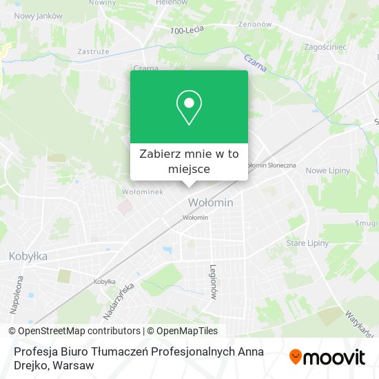 Mapa Profesja Biuro Tłumaczeń Profesjonalnych Anna Drejko