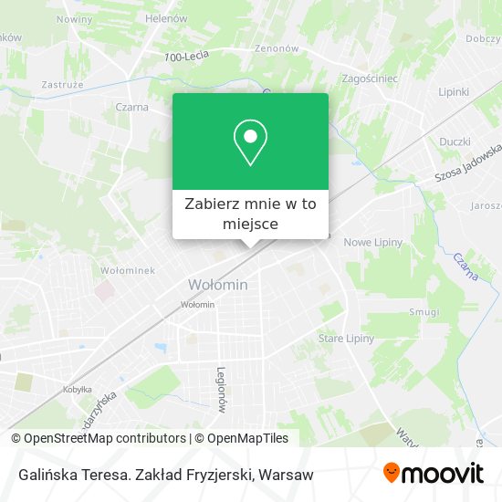 Mapa Galińska Teresa. Zakład Fryzjerski