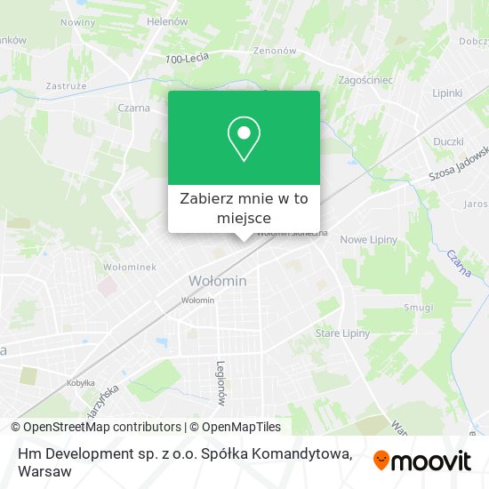 Mapa Hm Development sp. z o.o. Spółka Komandytowa