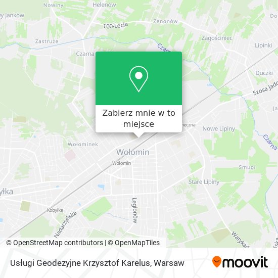 Mapa Usługi Geodezyjne Krzysztof Karelus