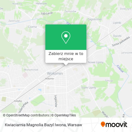 Mapa Kwiaciarnia Magnolia Bazyl Iwona