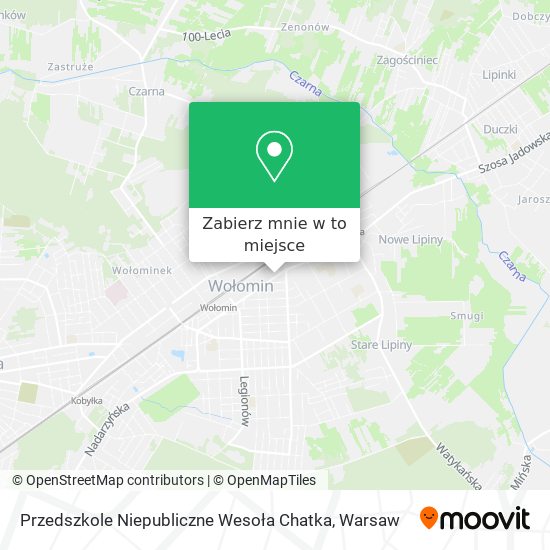 Mapa Przedszkole Niepubliczne Wesoła Chatka