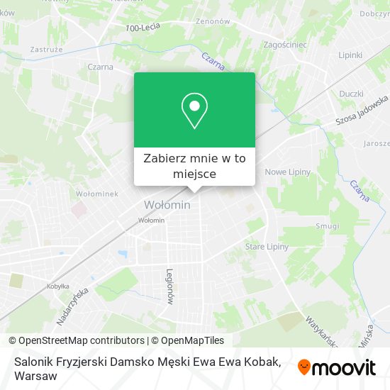 Mapa Salonik Fryzjerski Damsko Męski Ewa Ewa Kobak