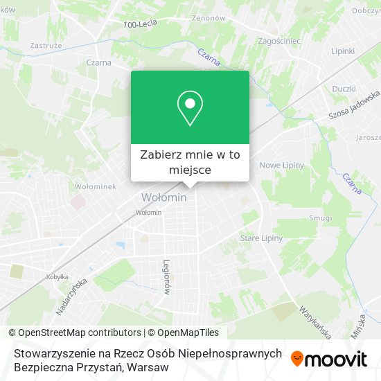 Mapa Stowarzyszenie na Rzecz Osób Niepełnosprawnych Bezpieczna Przystań