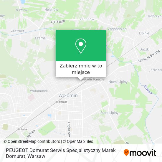 Mapa PEUGEOT Domurat Serwis Specjalistyczny Marek Domurat