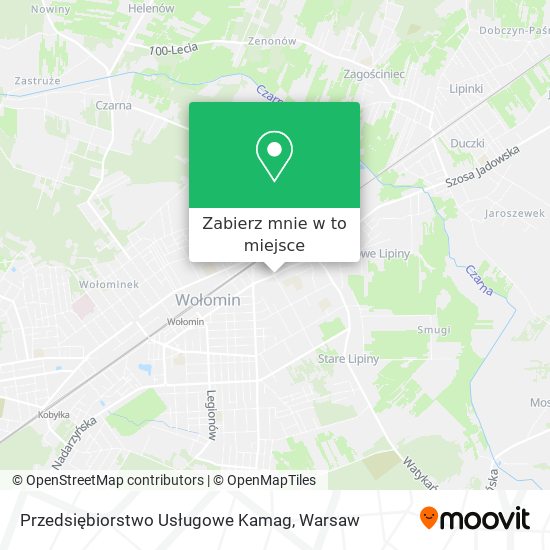 Mapa Przedsiębiorstwo Usługowe Kamag