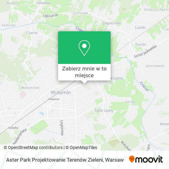 Mapa Aster Park Projektowanie Terenów Zieleni