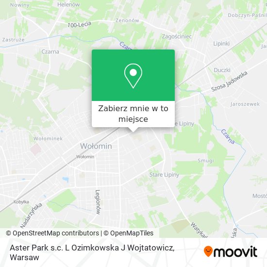 Mapa Aster Park s.c. L Ozimkowska J Wojtatowicz