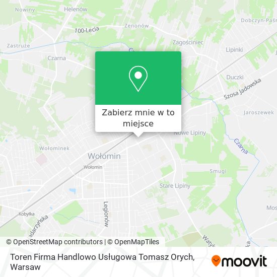 Mapa Toren Firma Handlowo Usługowa Tomasz Orych