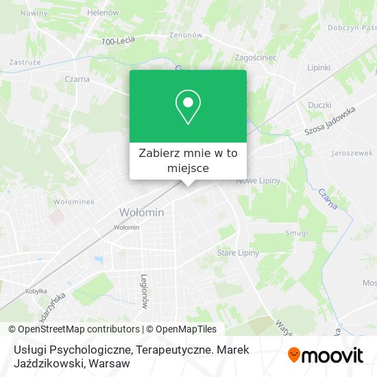 Mapa Usługi Psychologiczne, Terapeutyczne. Marek Jaździkowski