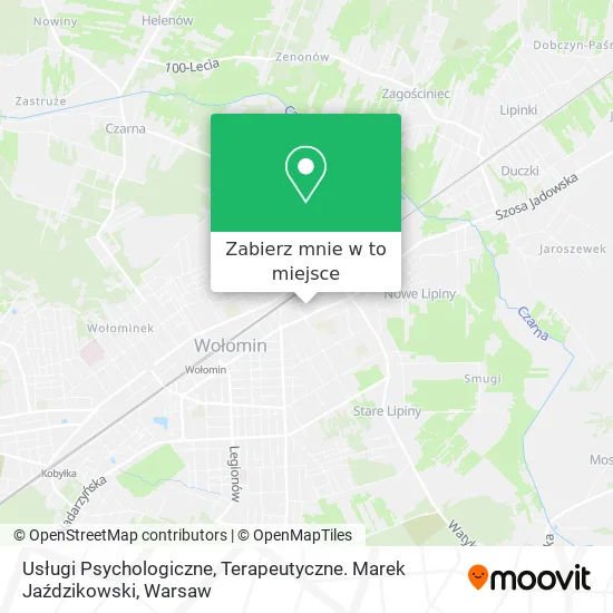 Mapa Usługi Psychologiczne, Terapeutyczne. Marek Jaździkowski