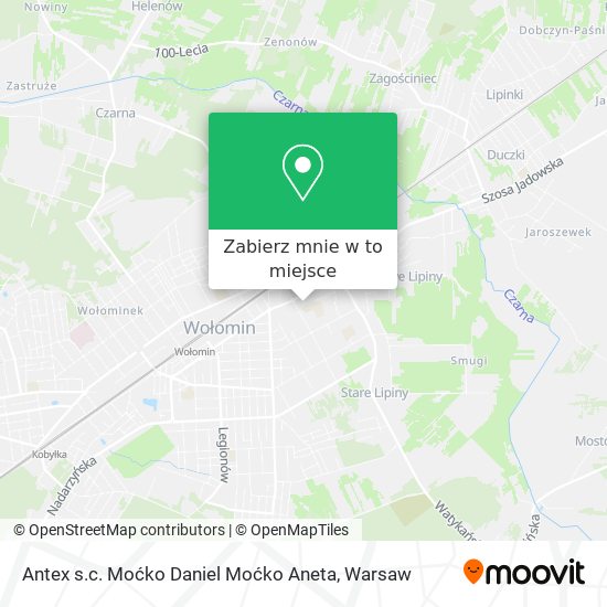 Mapa Antex s.c. Moćko Daniel Moćko Aneta