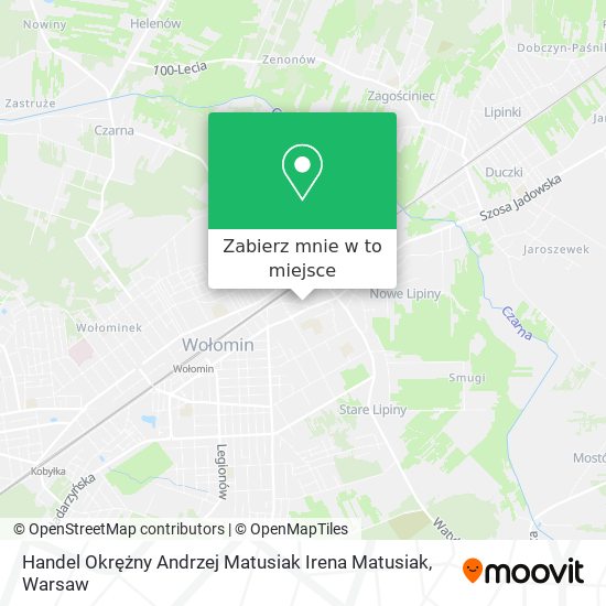 Mapa Handel Okrężny Andrzej Matusiak Irena Matusiak