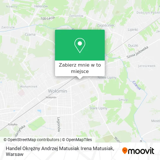 Mapa Handel Okrężny Andrzej Matusiak Irena Matusiak