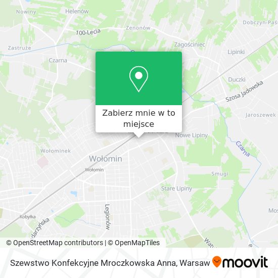 Mapa Szewstwo Konfekcyjne Mroczkowska Anna