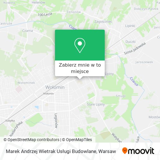 Mapa Marek Andrzej Wietrak Usługi Budowlane