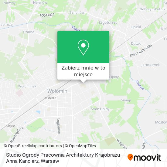 Mapa Studio Ogrody Pracownia Architektury Krajobrazu Anna Kanclerz