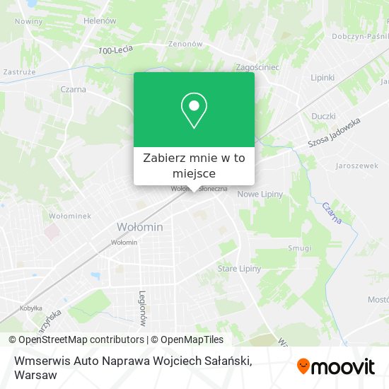 Mapa Wmserwis Auto Naprawa Wojciech Sałański