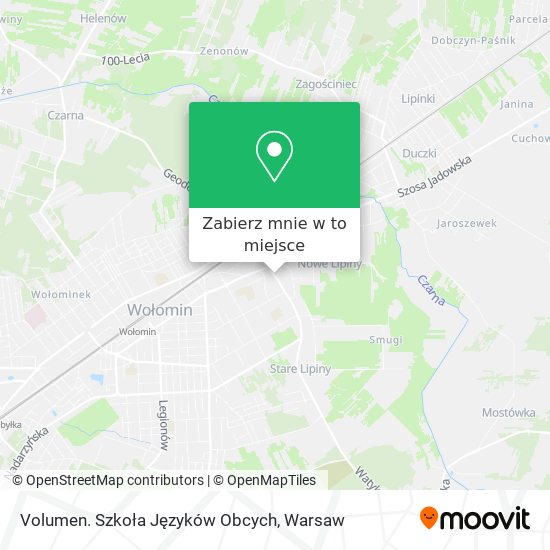 Mapa Volumen. Szkoła Języków Obcych