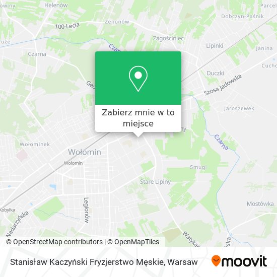 Mapa Stanisław Kaczyński Fryzjerstwo Męskie