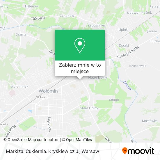 Mapa Markiza. Cukiernia. Kryśkiewicz J.