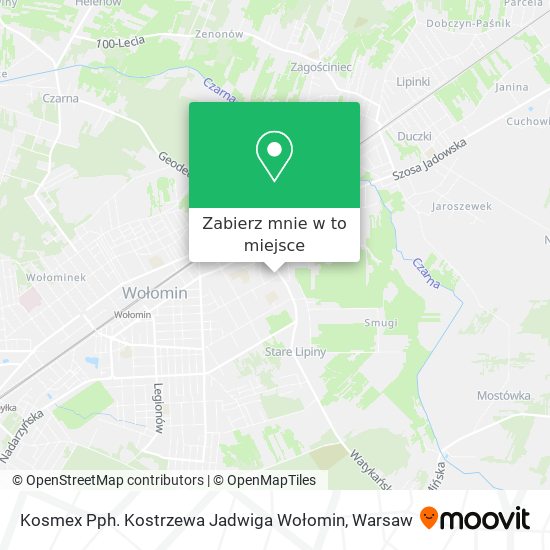 Mapa Kosmex Pph. Kostrzewa Jadwiga Wołomin