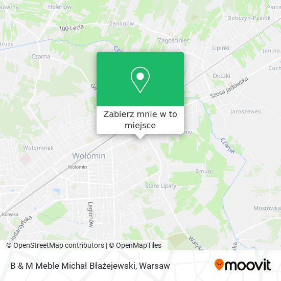 Mapa B & M Meble Michał Błażejewski