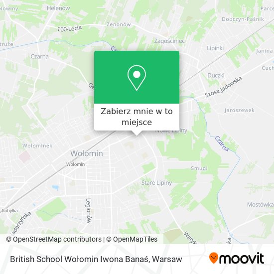 Mapa British School Wołomin Iwona Banaś