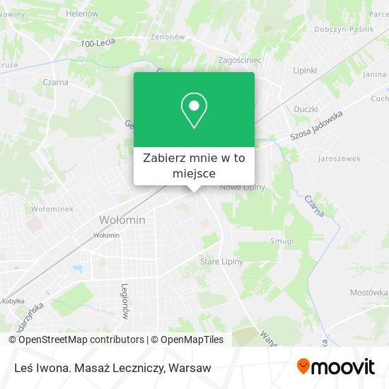 Mapa Leś Iwona. Masaż Leczniczy