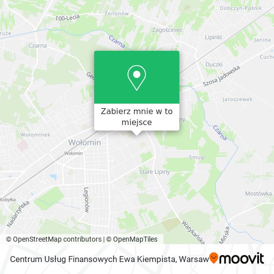 Mapa Centrum Usług Finansowych Ewa Kiempista