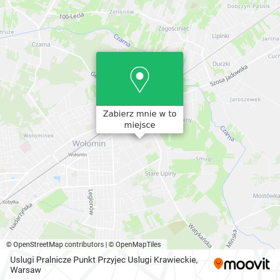 Mapa Uslugi Pralnicze Punkt Przyjec Uslugi Krawieckie