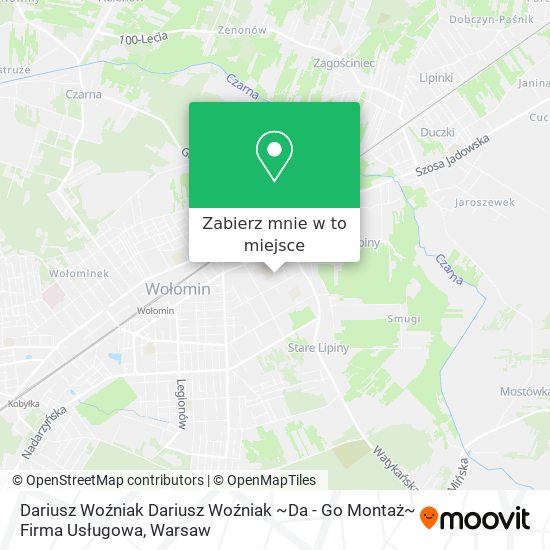 Mapa Dariusz Woźniak Dariusz Woźniak ~Da - Go Montaż~ Firma Usługowa
