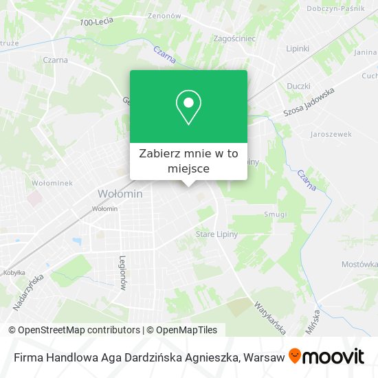 Mapa Firma Handlowa Aga Dardzińska Agnieszka