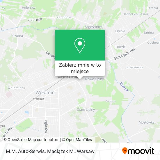 Mapa M.M. Auto-Serwis. Maciążek M.