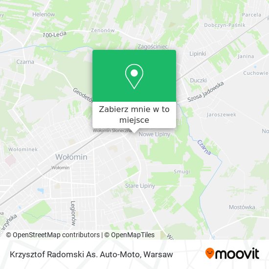 Mapa Krzysztof Radomski As. Auto-Moto