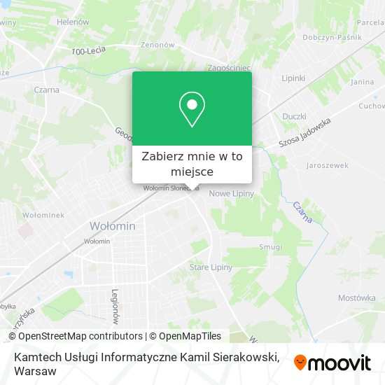 Mapa Kamtech Usługi Informatyczne Kamil Sierakowski