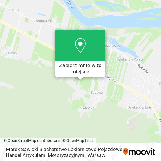 Mapa Marek Sawicki Blacharstwo Lakiernictwo Pojazdowe Handel Artykułami Motoryzacyjnymi