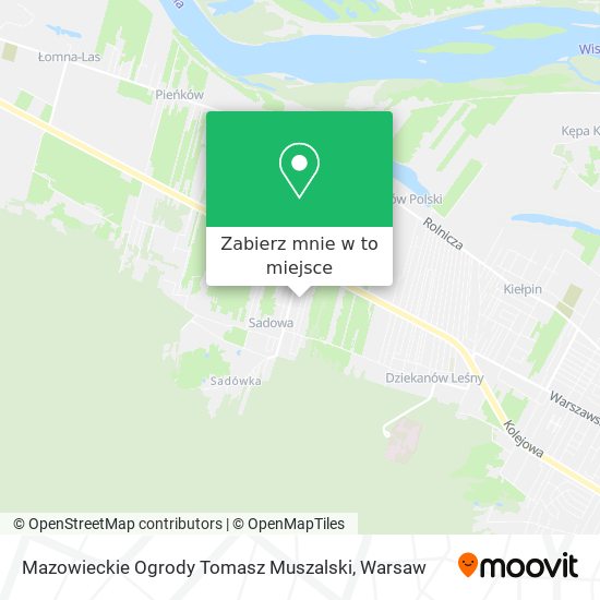 Mapa Mazowieckie Ogrody Tomasz Muszalski