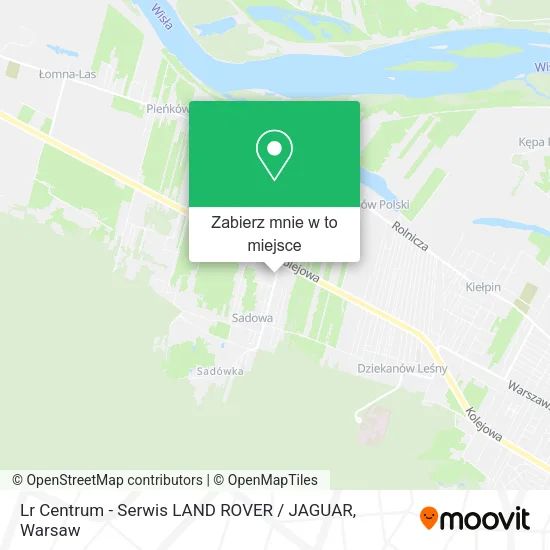 Mapa Lr Centrum - Serwis LAND ROVER / JAGUAR