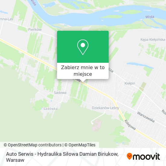 Mapa Auto Serwis - Hydraulika Siłowa Damian Biriukow