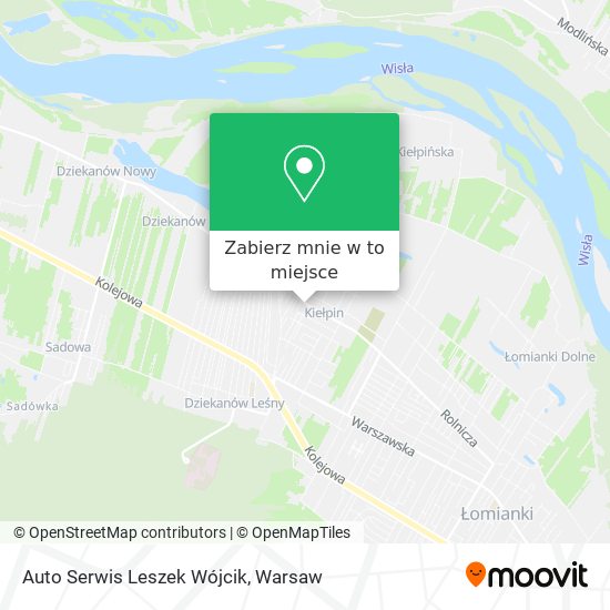 Mapa Auto Serwis Leszek Wójcik