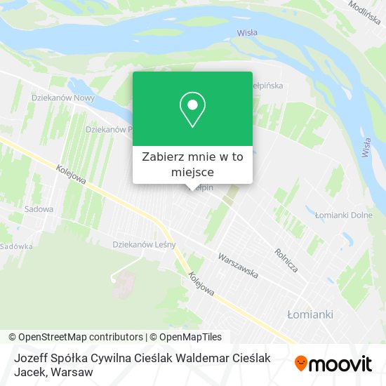 Mapa Jozeff Spółka Cywilna Cieślak Waldemar Cieślak Jacek