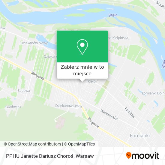 Mapa PPHU Janette Dariusz Choroś