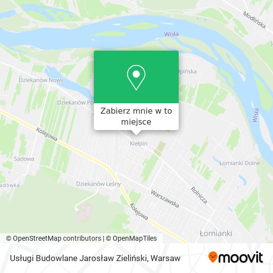 Mapa Usługi Budowlane Jarosław Zieliński