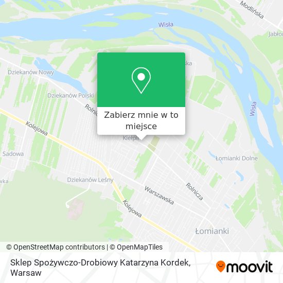 Mapa Sklep Spożywczo-Drobiowy Katarzyna Kordek