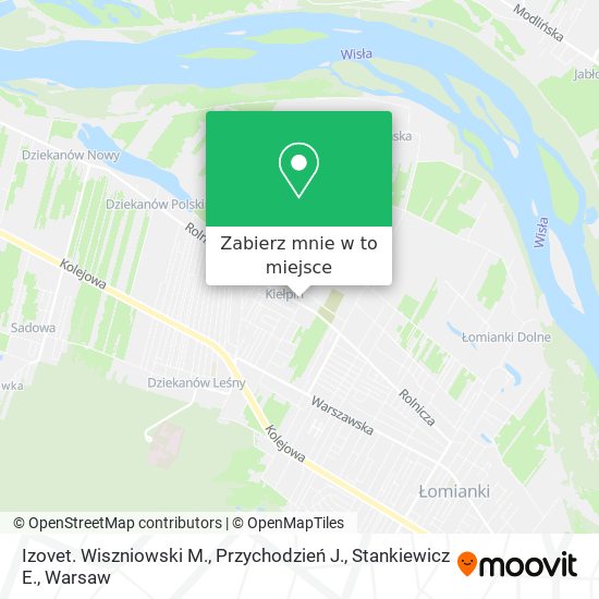 Mapa Izovet. Wiszniowski M., Przychodzień J., Stankiewicz E.